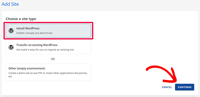 Bluehost への WordPress のインストール