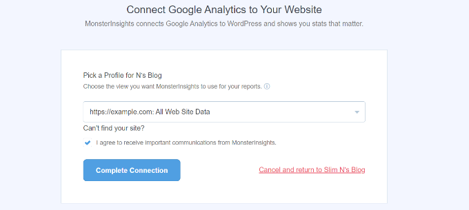 Complete connection Complete connection