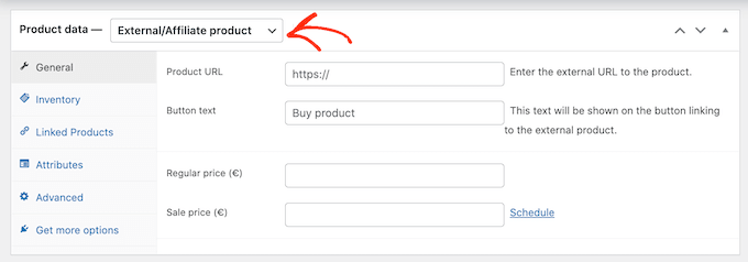 Adding an affiliate product in WooCommerce Adding an affiliate product in WooCommerce