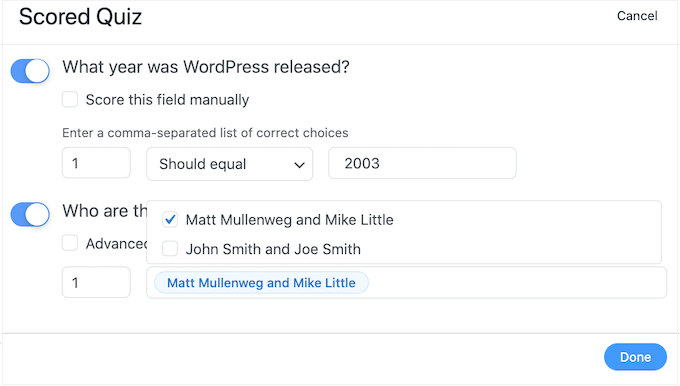 Ange rätt svar för en online-examen Ange rätt svar för en online-examen