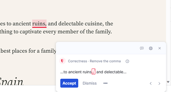 Suggestion details Suggestion details