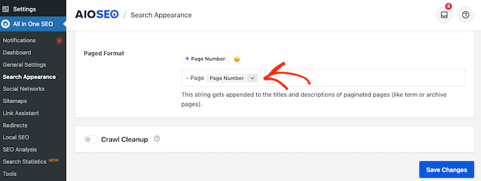 The AIOSEO settings page The AIOSEO settings page