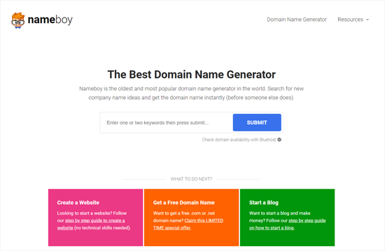 Nameboy Best Domain and Blog Name Generator Nameboy Best Domain and Blog Name Generator