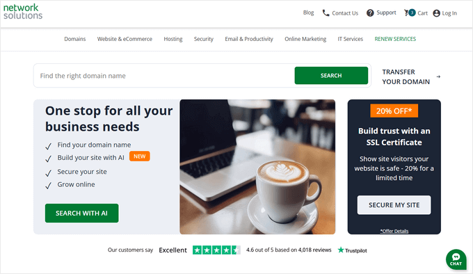 Web.com - Website Builder Logo Network Solutions