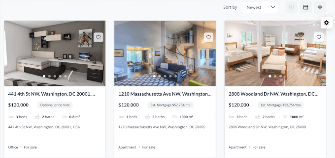 Neve's listing grid Neve's listing grid