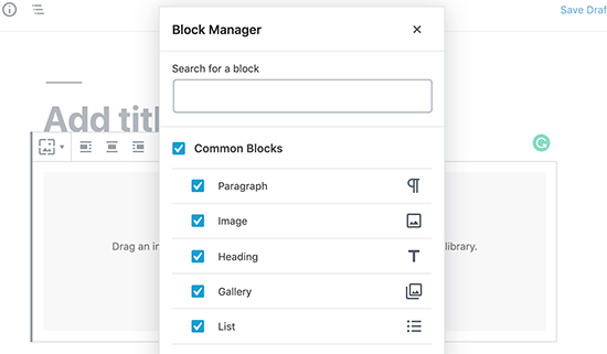 Il nuovo gestore di blocchi in WordPress