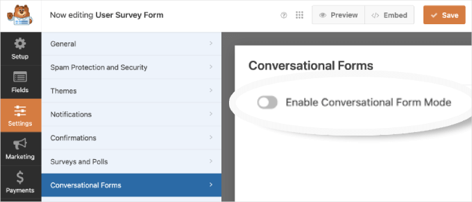 wpforms-usersurvey-settings-conversationalforms-enabled Enable Conversational Form Mode in WPForms
