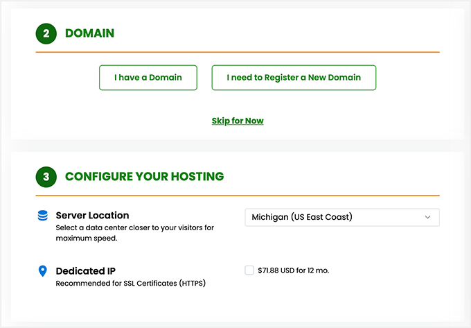 A2 Hosting Domain Name and Web Hosting Details