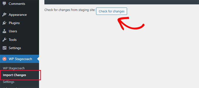 Check for changes Check for changes