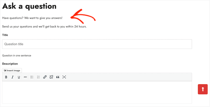 Customizing the default question and answer page in WordPress Customizing the default question and answer page in WordPress