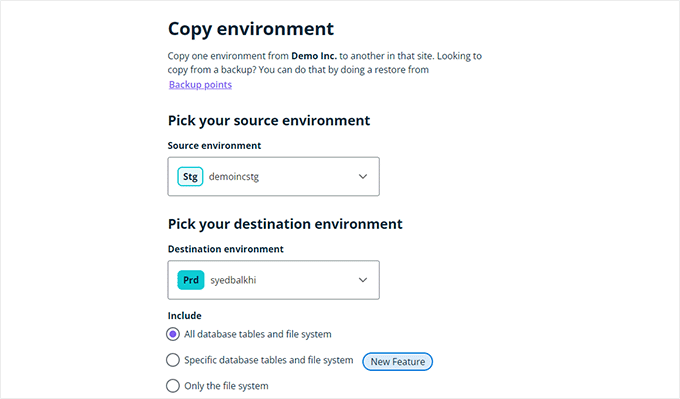 Deploy options Deploy options