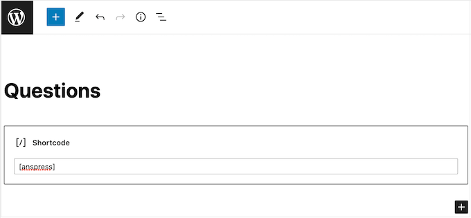 An example of question and answer WordPress shortcode An example of question and answer WordPress shortcode