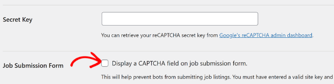 Enable job submission form Enable job submission form