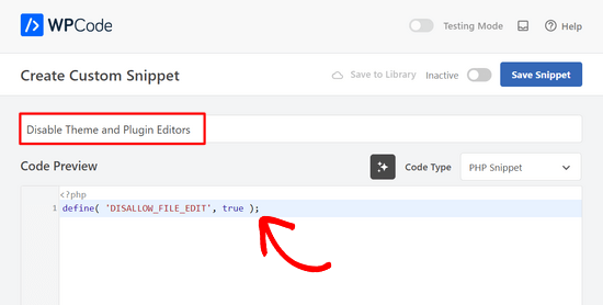 Paste code snippet into WPCode Paste code snippet into WPCode