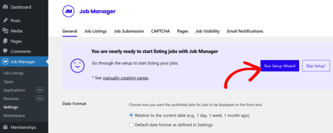 Run setup wizard Run setup wizard
