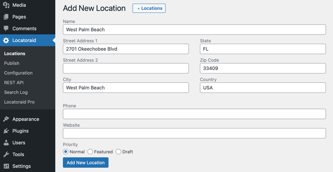 Completați adresa magazinului dvs. și alte informații Completați adresa magazinului dvs. și alte informații