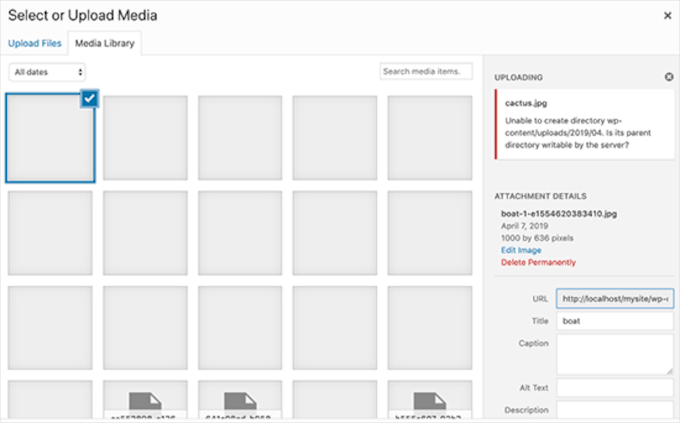 Missing images in media library Missing images in media library