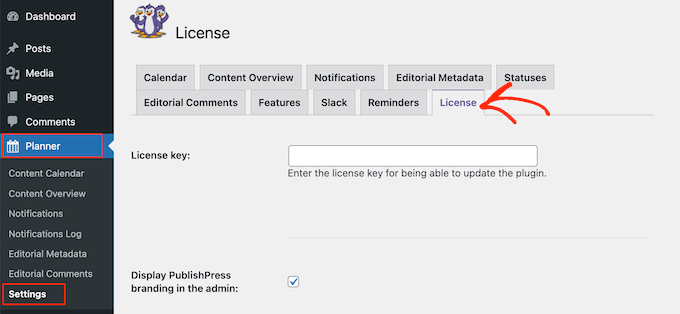 Activating the PublishPress Planner WordPress plugin Activating the PublishPress Planner WordPress plugin