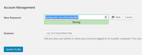 Auto Password in WordPress Auto Password in WordPress