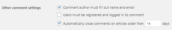 Close comments after a specific period Close comments after a specific period