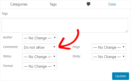 Disable comments on posts in bulk Disable comments on posts in bulk