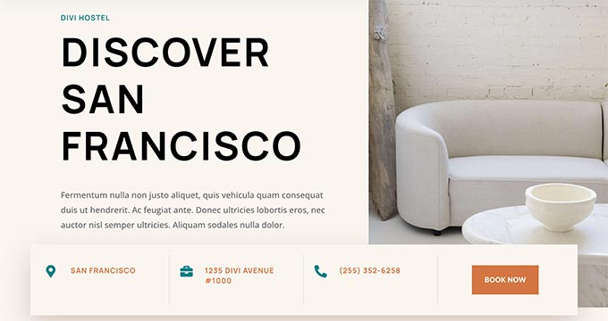Divi WordPress hotel theme Divi hotel theme