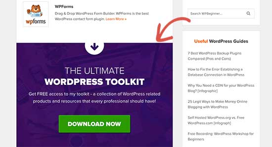 Exemple de lead magnet