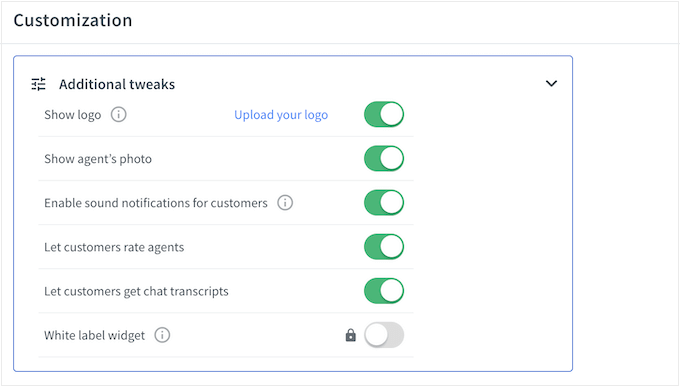 Ajouter votre propre logo à une fenêtre de chat en direct WordPress