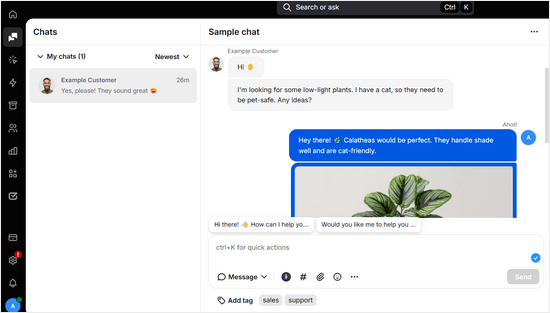 Gérer vos messages de chat en direct en temps réel
