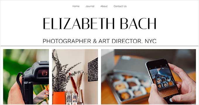 SeedProd Portfolio Fotografico