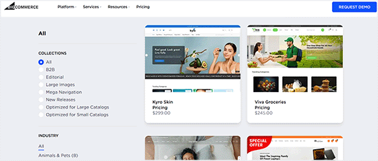 Theme selection in BigCommerce