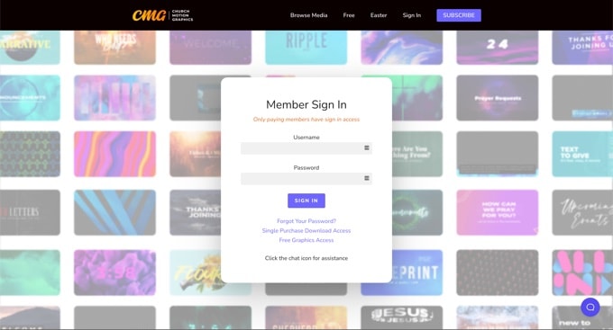 Church Motion Graphics Pagină de autentificare personalizată Church Motion Graphics Pagină de autentificare personalizată