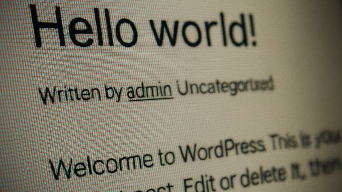 WordPress Demo Content