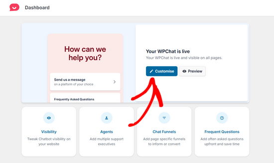 Personnaliser la fenêtre de chat en direct WPChat