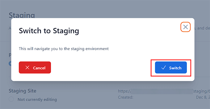 Click switch button Click switch button