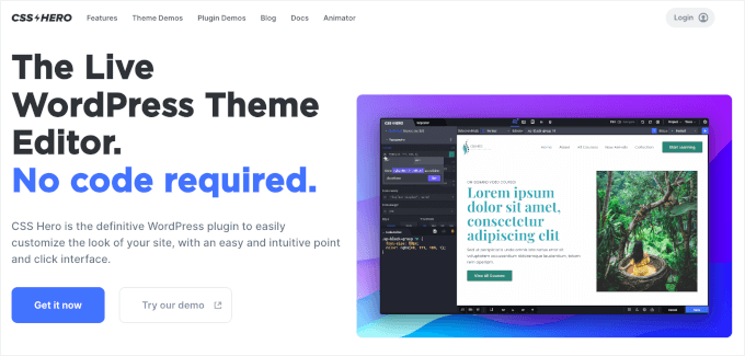 CSS Hero website CSS Hero website