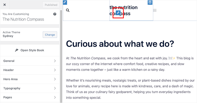 WordPress Theme Customizer WordPress Theme Customizer