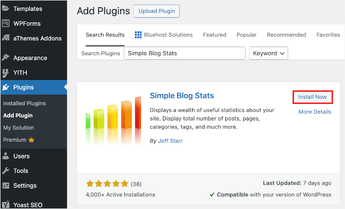 Installing Simple Blog Stats Installing Simple Blog Stats