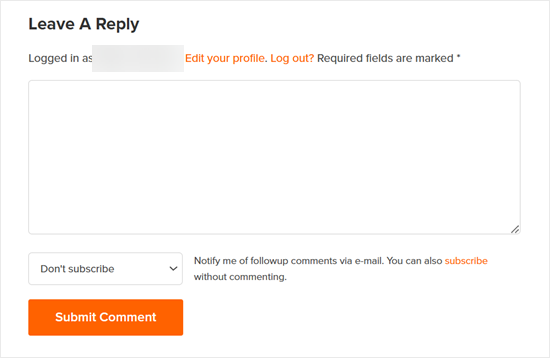 WPBeginner comment form WPBeginner comment form