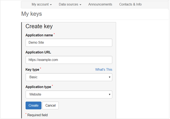 Create Bing Map API key to Embed in WordPress Create Bing Map API key to Embed in WordPress