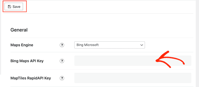 Adding a Bing Map API key to your WordPress website Adding a Bing Map API key to your WordPress website