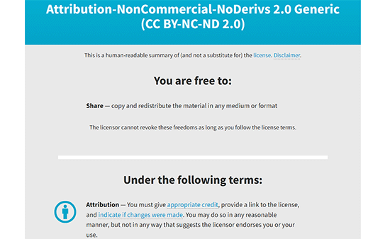 Informations sur la licence