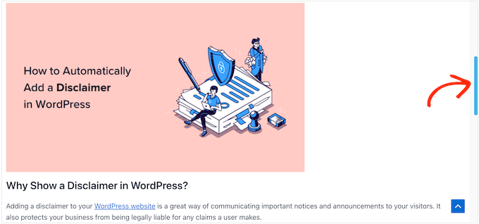 An example of a custom scrollbar An example of a custom scrollbar
