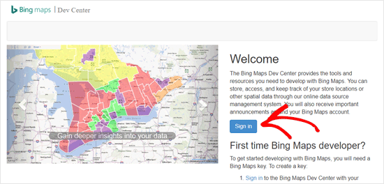 Sign in to Bing Dev Center Sign in to Bing Dev Center