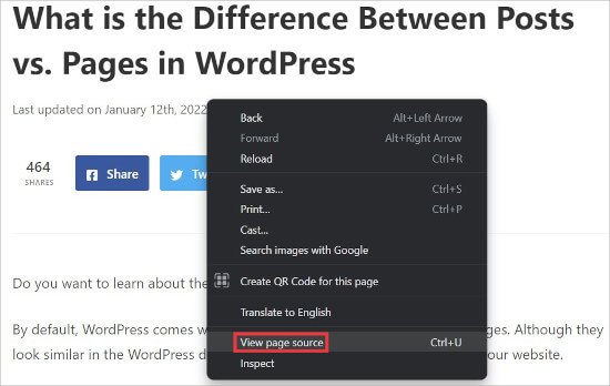 Sayfa kaynağını görüntüle
