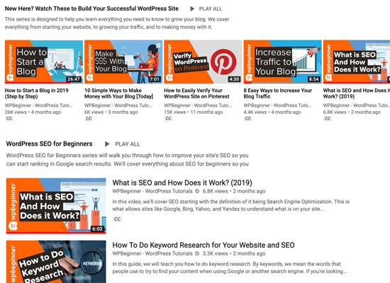 WPBeginner YouTube-förhandsgranskning