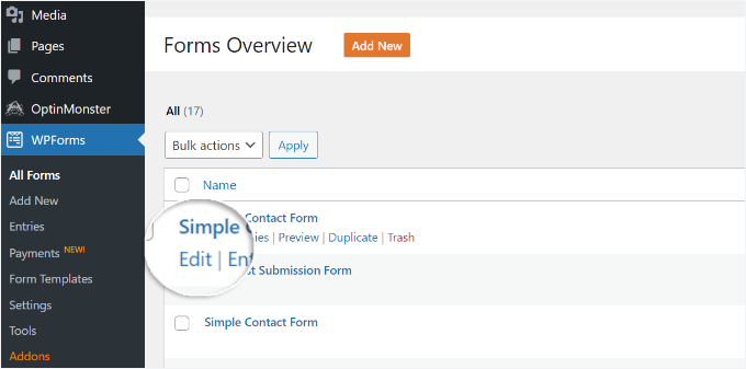 Edit your contact form settings Edit your contact form settings