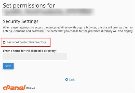 Disabling password protection in cPanel Disabling password protection in cPanel