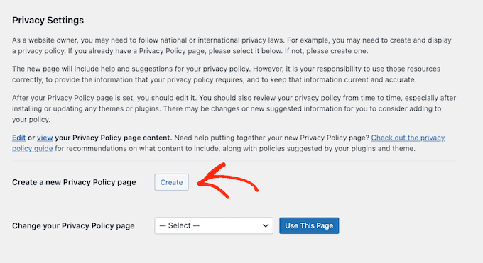 How to create a new privacy policy page in WordPress How to create a new privacy policy page in WordPress