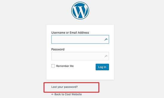 Lost password Lost password
